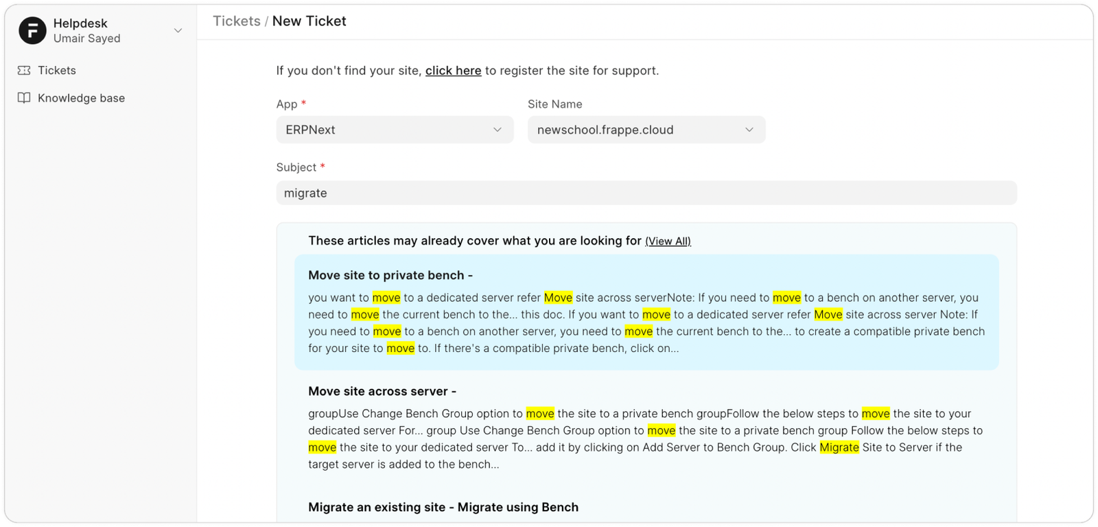 Multi-channel Ticket Inbox